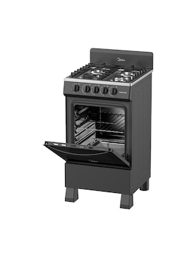 Estufa a gas LP Midea 49.3 cm MGS20FS1BIABB de 4 quemadores