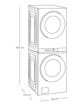 Centro de lavado Samsung gas/eléctrico 24 kg WH22DBH570GWAX