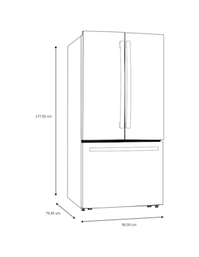 Refrigerador Ge 22 pies cúbico fábrica de hielo PWN22JBWCKB