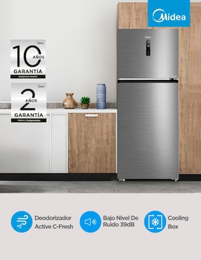 Refrigerador Midea Midea Inverter 15 pies cúbico inverter y no frost y fábrica de hielo MDRT580MTM46D