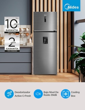 Refrigerador Midea Midea Inverter 17 pies cúbico inverter y no frost y fábrica de hielo MDRT645MTM46WD