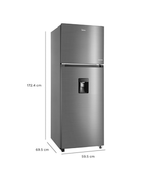 Refrigerador Midea Midea Inverter 12 pies cúbico inverter y no frost y fábrica de hielo MDRT489MTM46WD