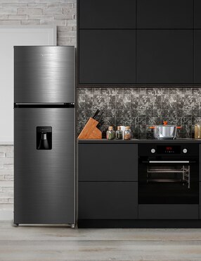 Refrigerador Midea Midea Inverter 12 pies cúbico inverter y no frost y fábrica de hielo MDRT489MTM46WD
