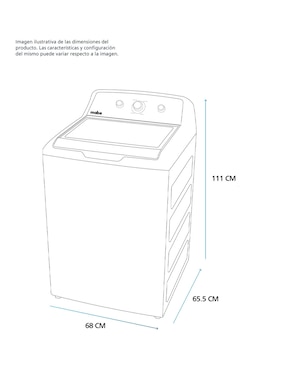 Lavadora Mabe 18 kg automática carga superior lma78113cbab0