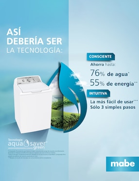 Lavadora Mabe 18 kg automática carga superior lma78113cbab0