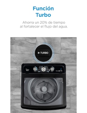 Lavadora Midea 22 kg automática carga superior ma500w22/g