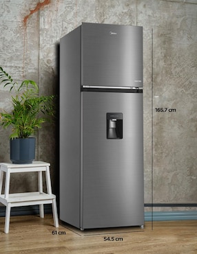Refrigerador Midea 10 pies cúbico inverter y no frost y fábrica de hielo MDRT385MTM46WD