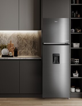 Refrigerador Midea 10 pies cúbico inverter y no frost y fábrica de hielo MDRT385MTM46WD