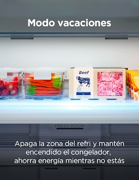 Refrigerador Tcl 22 pies cúbico inverter y no frost y fábrica de hielo SBS22GWD
