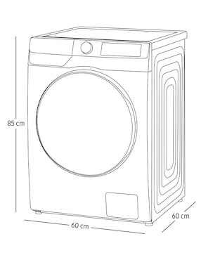 Lavasecadora Samsung eléctrica 13kg 8kg WD13FG6B34BBAX