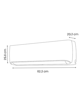 Aire acondicionado mini split Hisense frío y calor 12000 BTU ARU122KAW 110 V