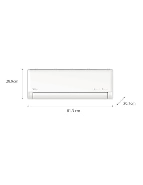 Aire acondicionado mini split inverter Midea frío y calor 12000 BTU MAS12H2EZI 220 V