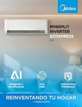 Aire acondicionado Midea frío 18000 Btu Mas18C2Ezi 110-220 V