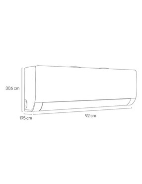 Aire acondicionado mini split LG frío 18000 Btu Mt182C0 220 V