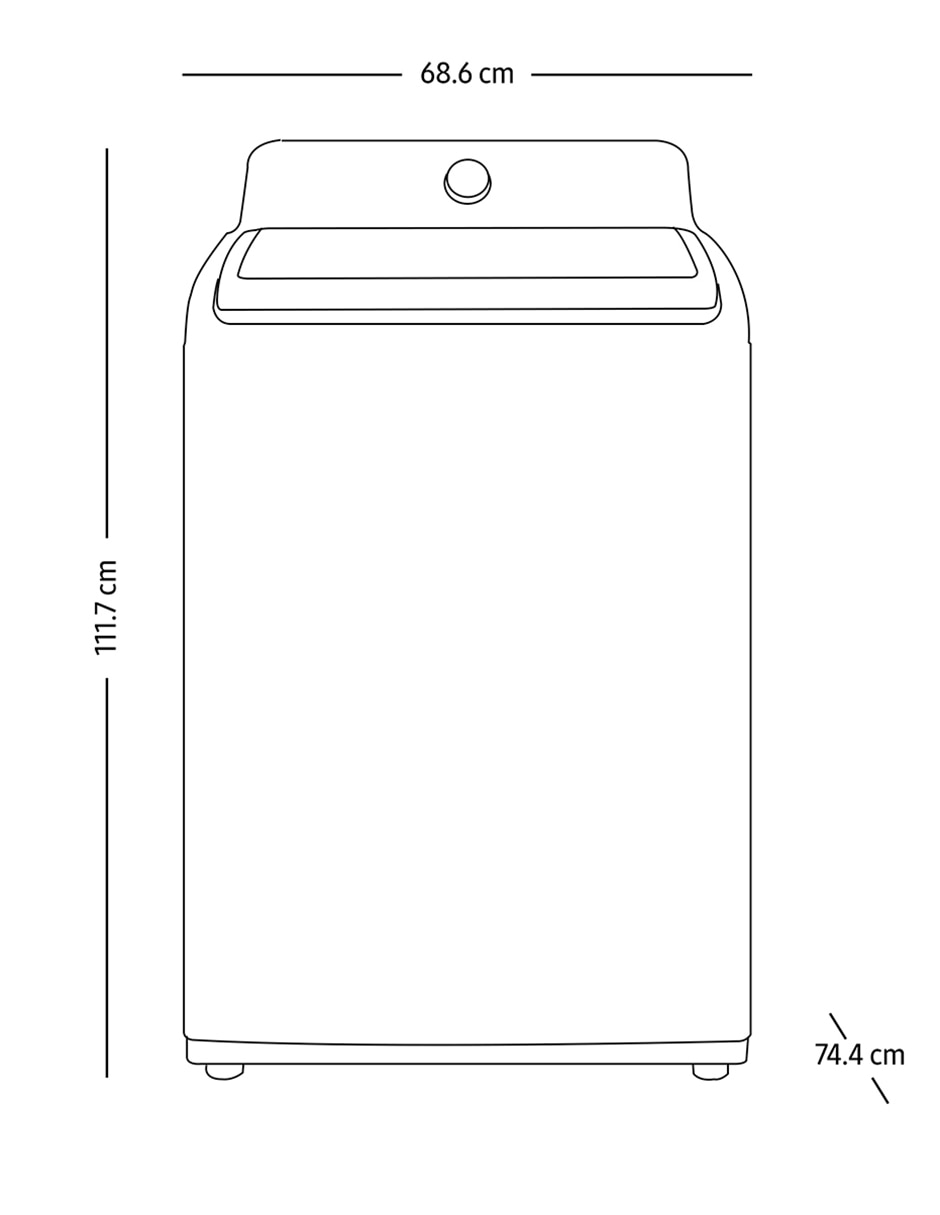 Lavadora automática carga superior wa20a3350gw/ax 8