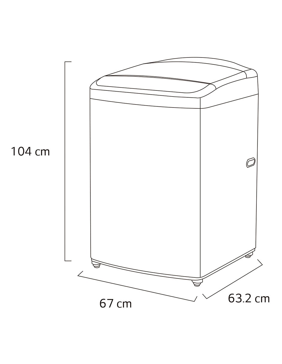 Lavadora automática carga superior wt21wv6 18