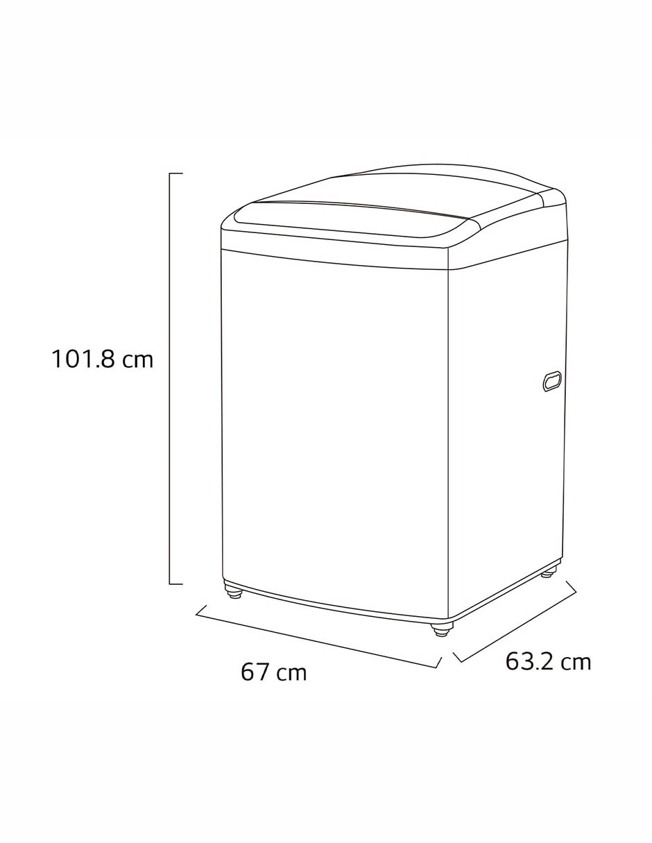 Lavadora automática carga superior wt19mv6 13