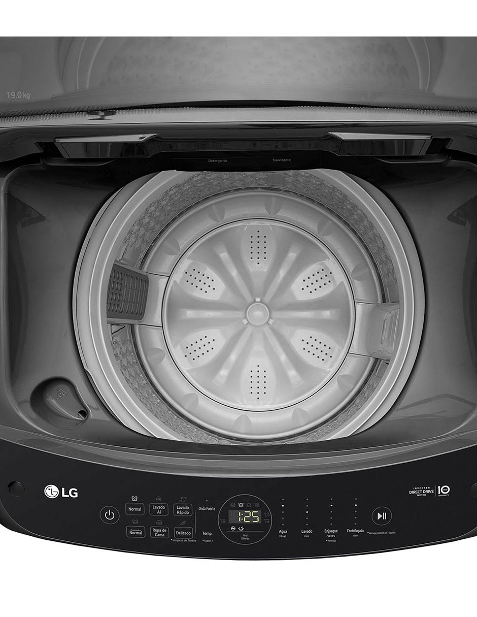 Lavadora automática carga superior wt19mv6 8