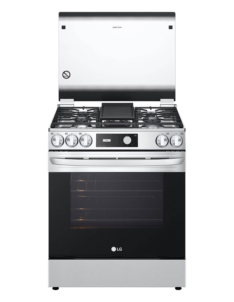 Estufa de piso 75.88 cm LRGL5843S.BSTFGSS de 5 quemadores 3
