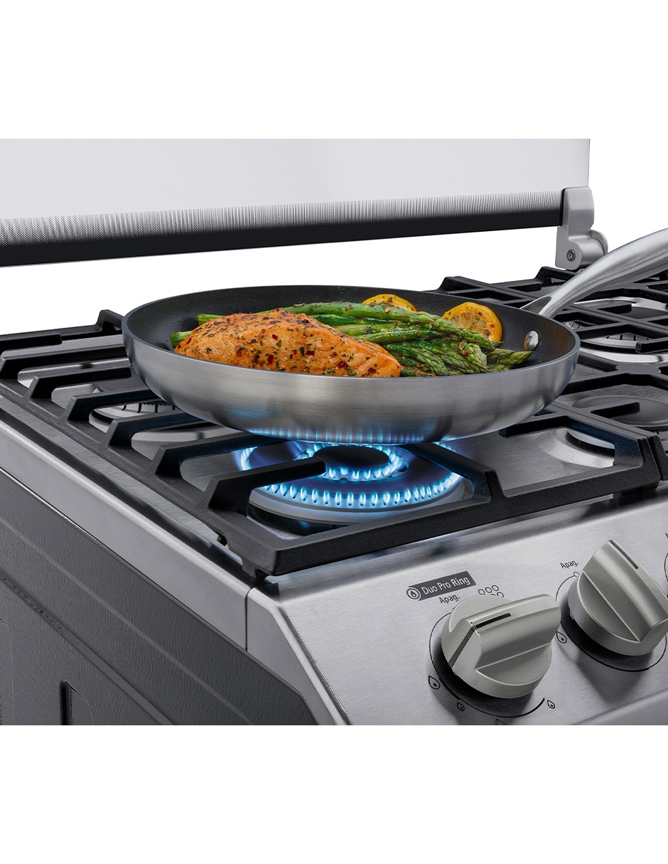 Estufa de piso a Gas natural/lp 76 cm EMH7602DSS0 de 6 quemadores 9