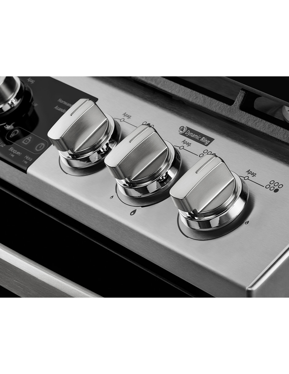 Estufa de piso a Gas LP 76 cm EMH7613DTSS0 de 6 quemadores 16