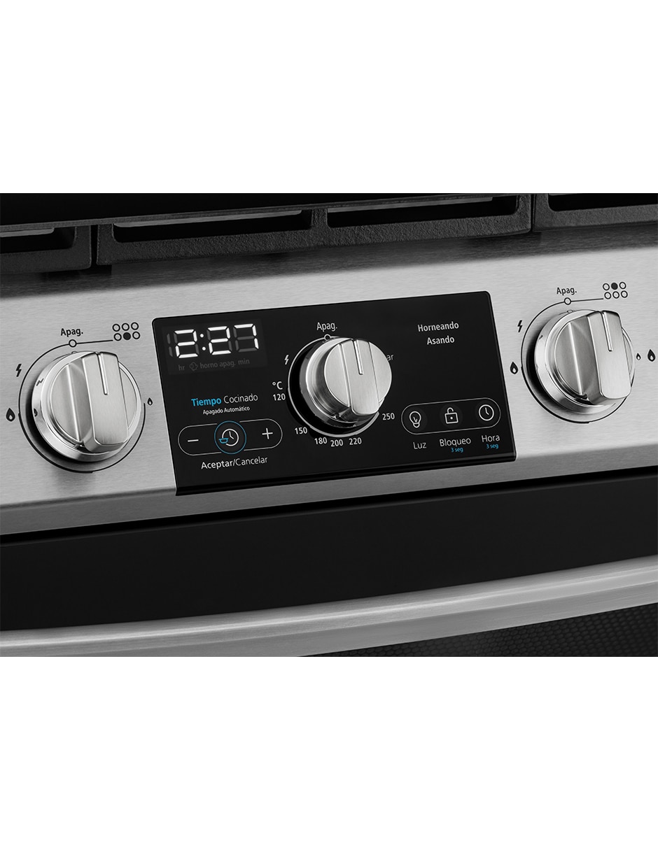 Estufa de piso a Gas LP 76 cm EMH7613DTSS0 de 6 quemadores 17