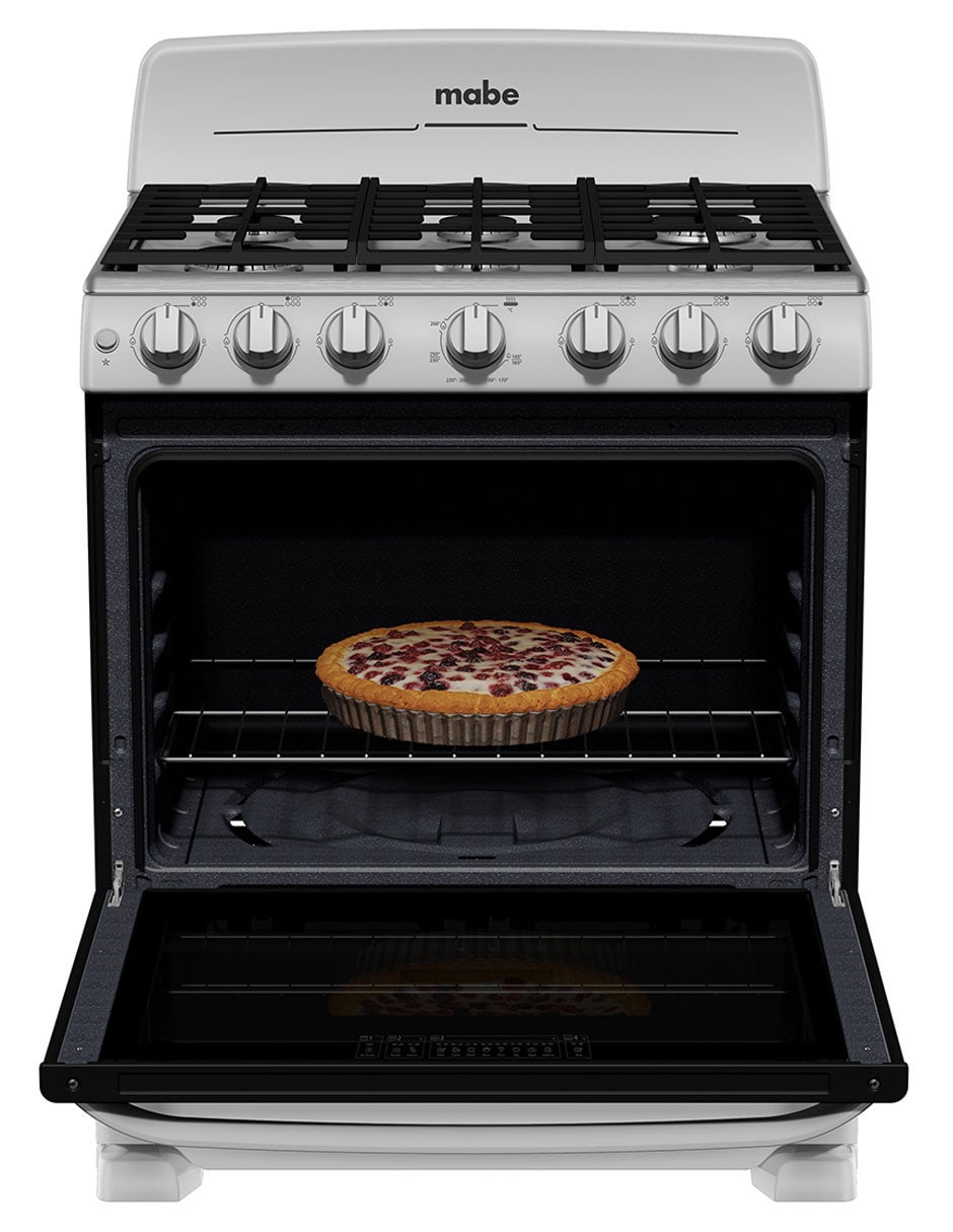 Estufa de piso a Gas natural/lp 76.6 cm EM7646BSIS2 de 6 quemadores 5