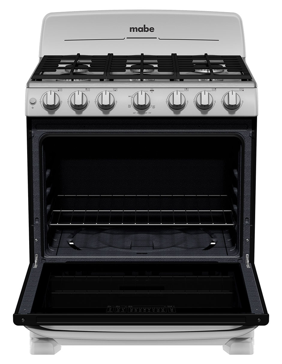 Estufa de piso a Gas natural/lp 76.6 cm EM7646BSIS2 de 6 quemadores 6
