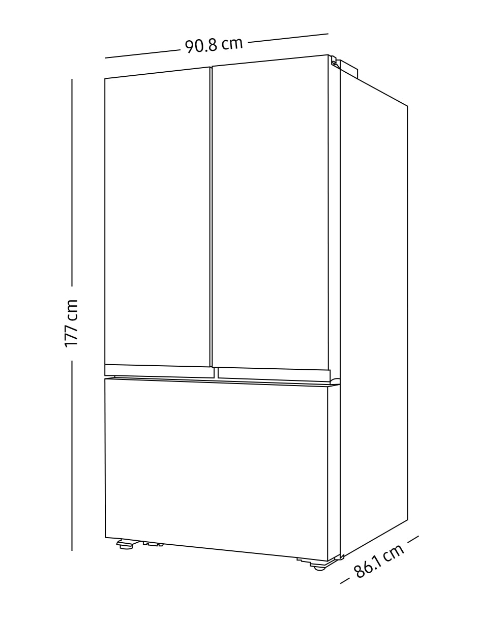 Refrigerador fábrica de hielo RF32CG5N10S9EM 7