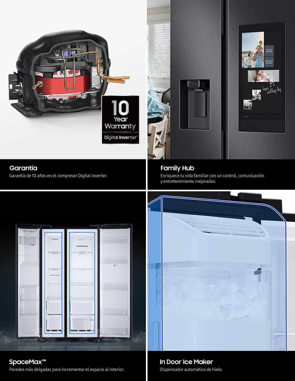 Refrigerador inverter y no frost y fábrica de hielo RS22T5561B1/EM 5