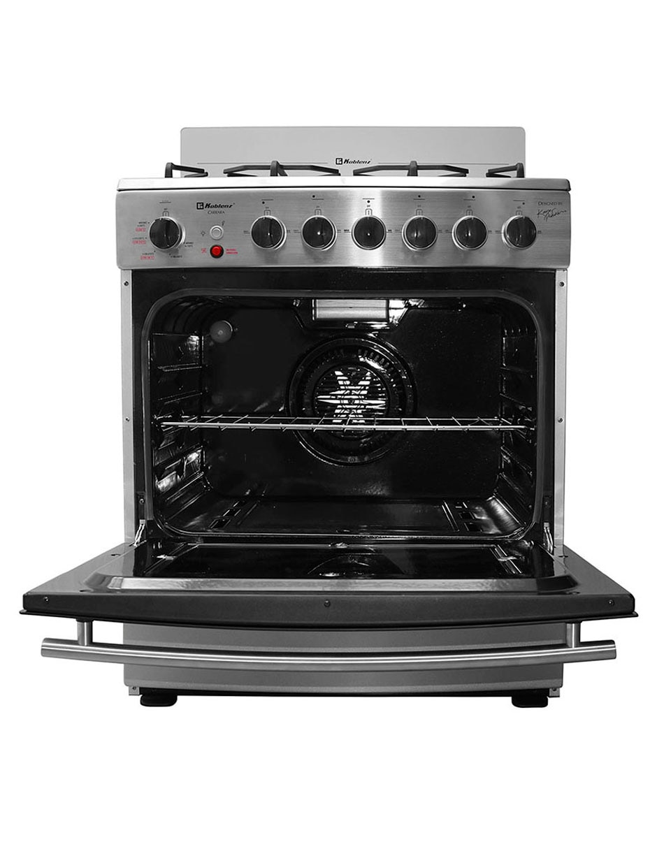 Estufa de piso gas LP/Natural 76 cm EK-1131 Carrara Fryer de 6 quemadores 3