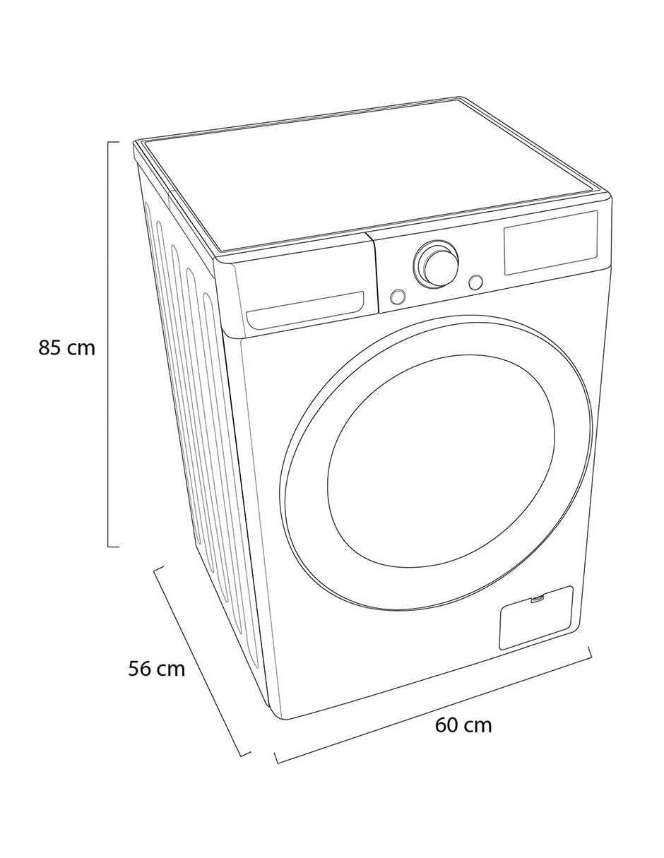 Lavadora 12 kg automática carga frontal WM12WVC4S6 11