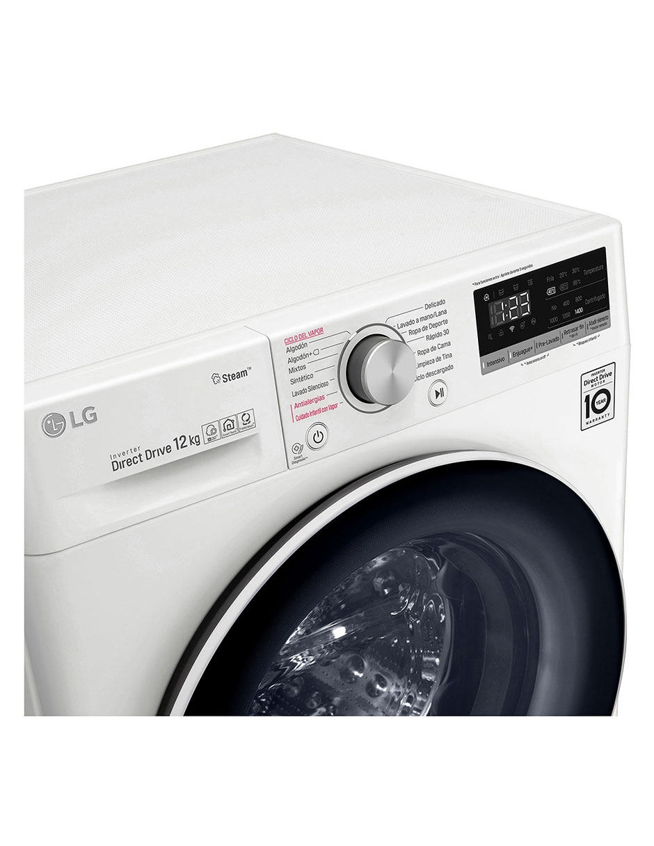 Lavadora 12 kg automática carga frontal WM12WVC4S6 7