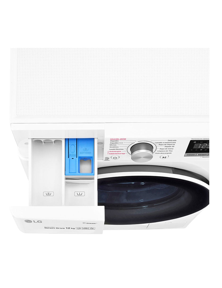 Lavadora 12 kg automática carga frontal WM12WVC4S6 8