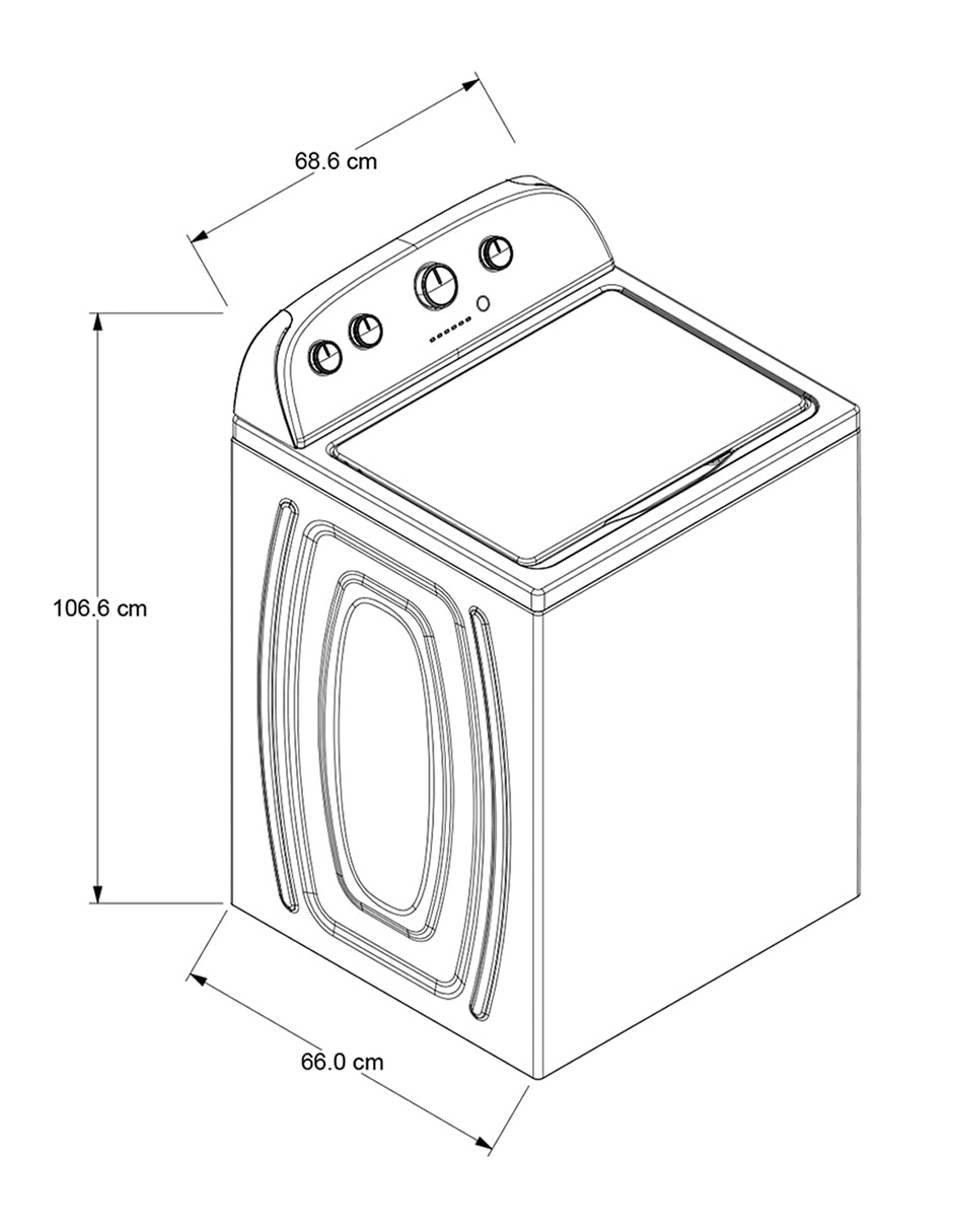 Lavadora 19 kg semiautomática carga superior 7MWTW1904LM 9