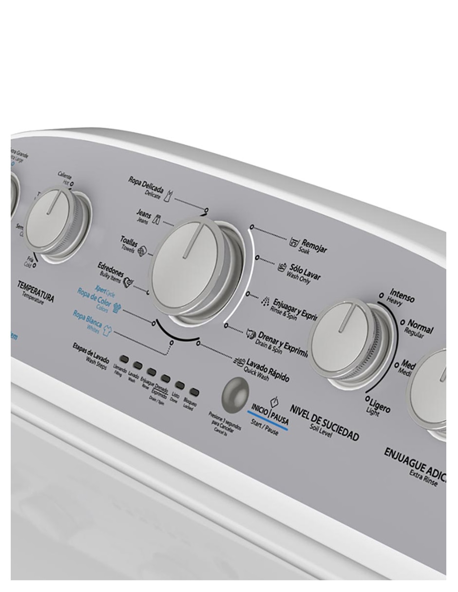 Lavadora 19 kg semiautomática carga superior 7MWTW1904LM 7