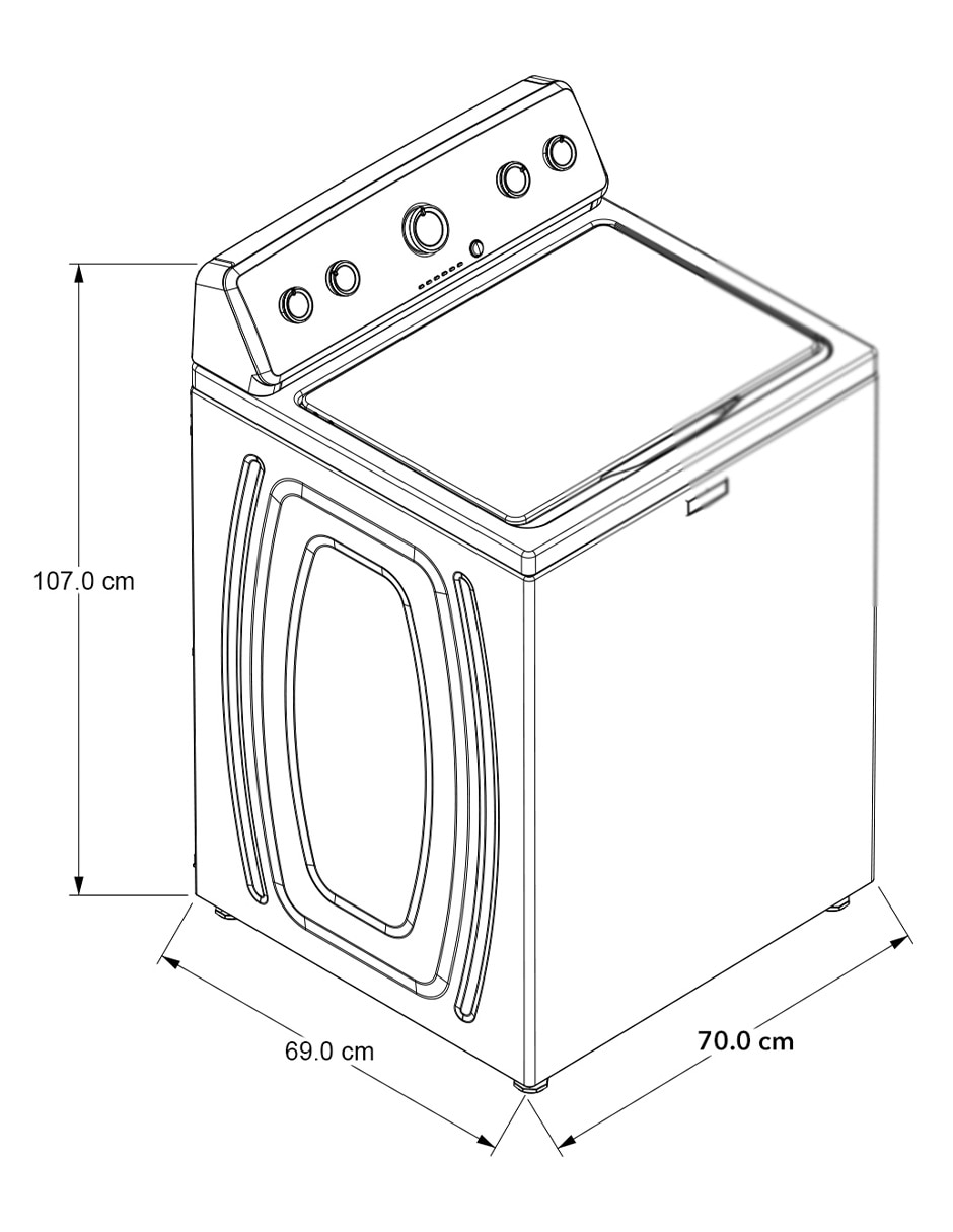 Lavadora 20 kg automática carga superior 7MMVWC465JW 6