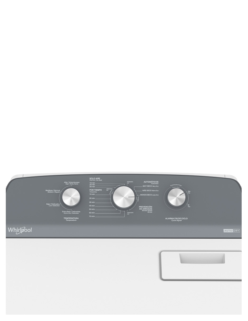 Secadora de gas natural/lp de 20 kg con 3 ciclos 7MWGD1930JM 5