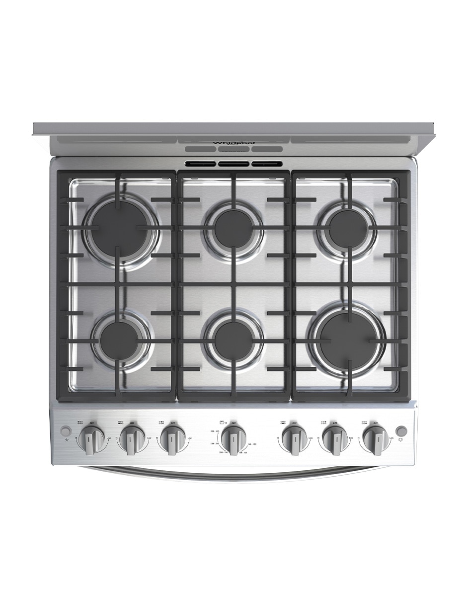 Estufa de piso a Gas natural/lp 76 cm WFR3400D de 6 quemadores 2