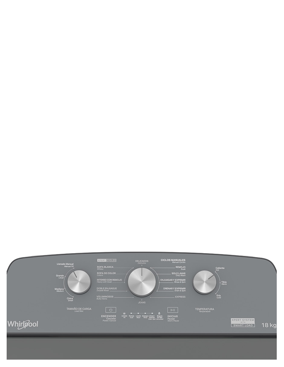 Lavadora 18 kg semiautomática carga superior 8MWTW1823WJM 4
