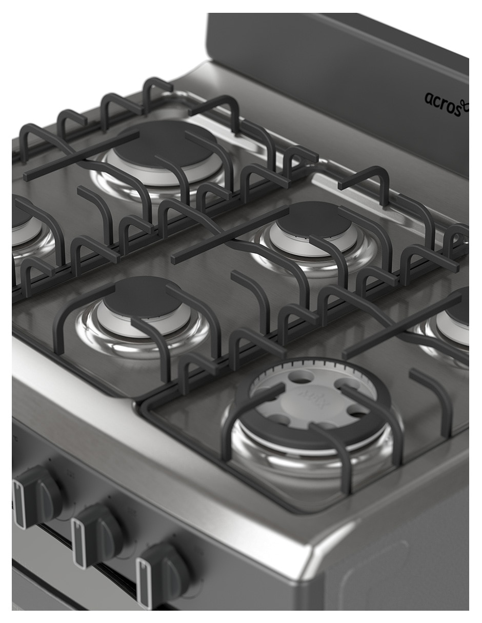 Estufa de piso a Gas natural/lp 76.2 cm AFR4132G de 6 quemadores 6
