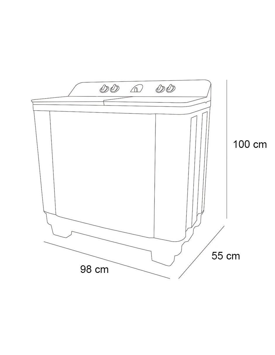 Lavadora 20 kg semiautomática carga superior ls2005c 6
