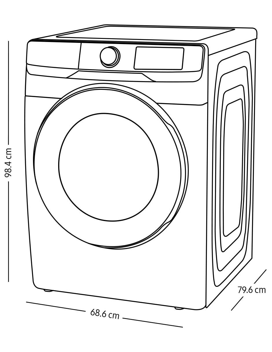 Lavasecadora eléctrica 18 kg 10 kg WD18T6000GW/AX 11