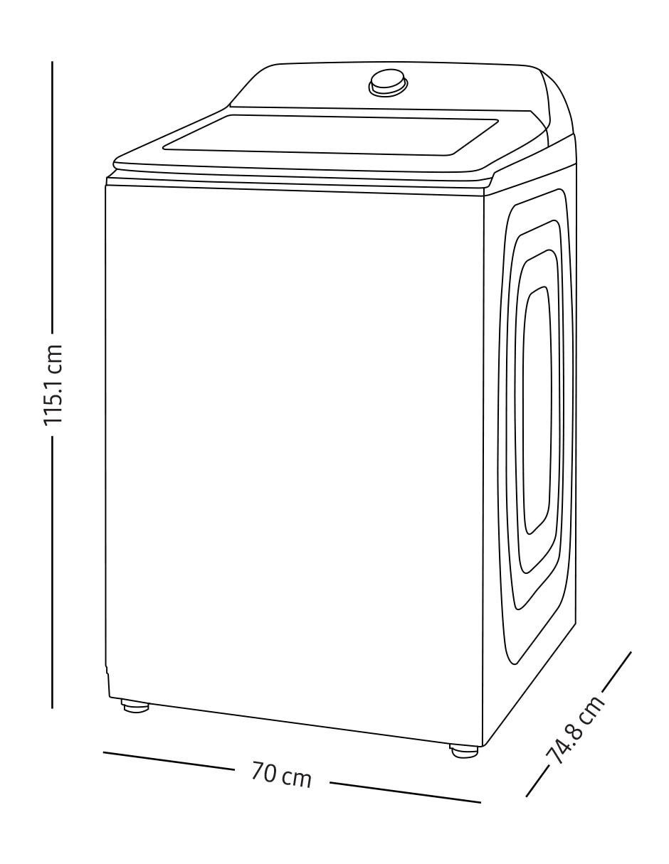 Lavadora 28 kg automática carga superior wa28b8375gv/ax 7