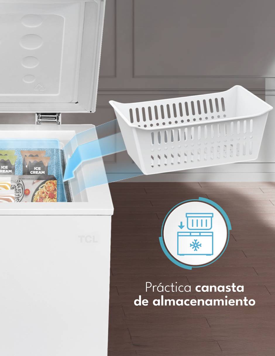 Congelador TCF-07W horizontal 7 pies cúbicos 3