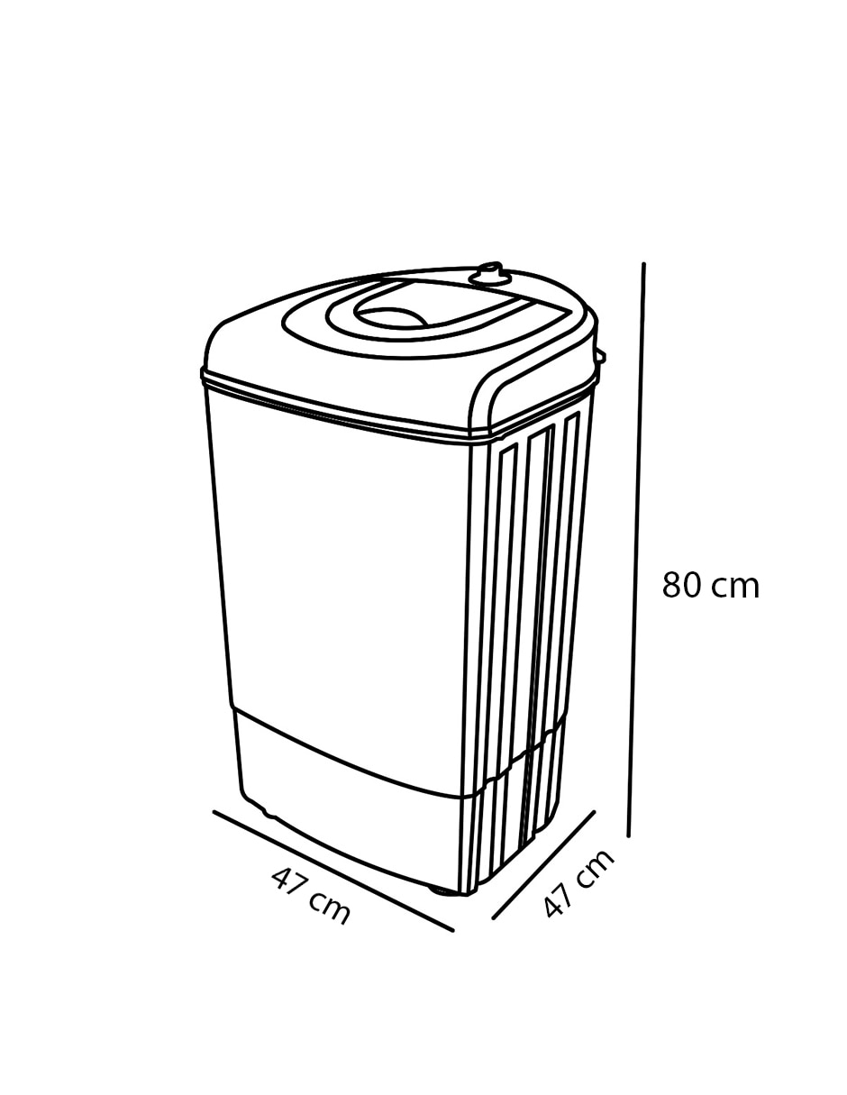 Centrifugadora electrónica de 8 kg con 1 ciclo SD37 7