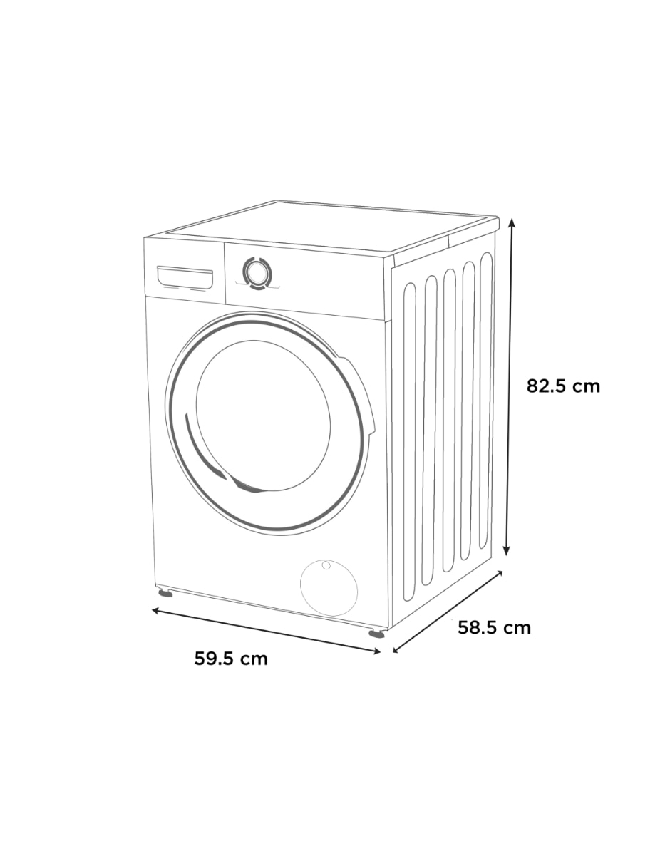 Lavasecadora eléctrica 15 kg 8 kg MF200D150WB/W 7