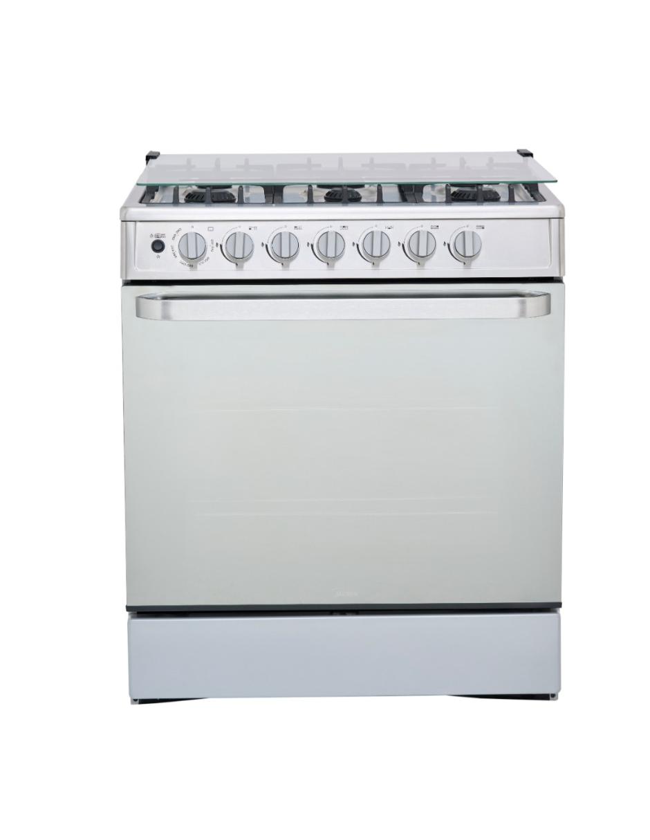 Estufa a gas LP/natural 76 cm MGS30FS1LEAMSS de 6 quemadores