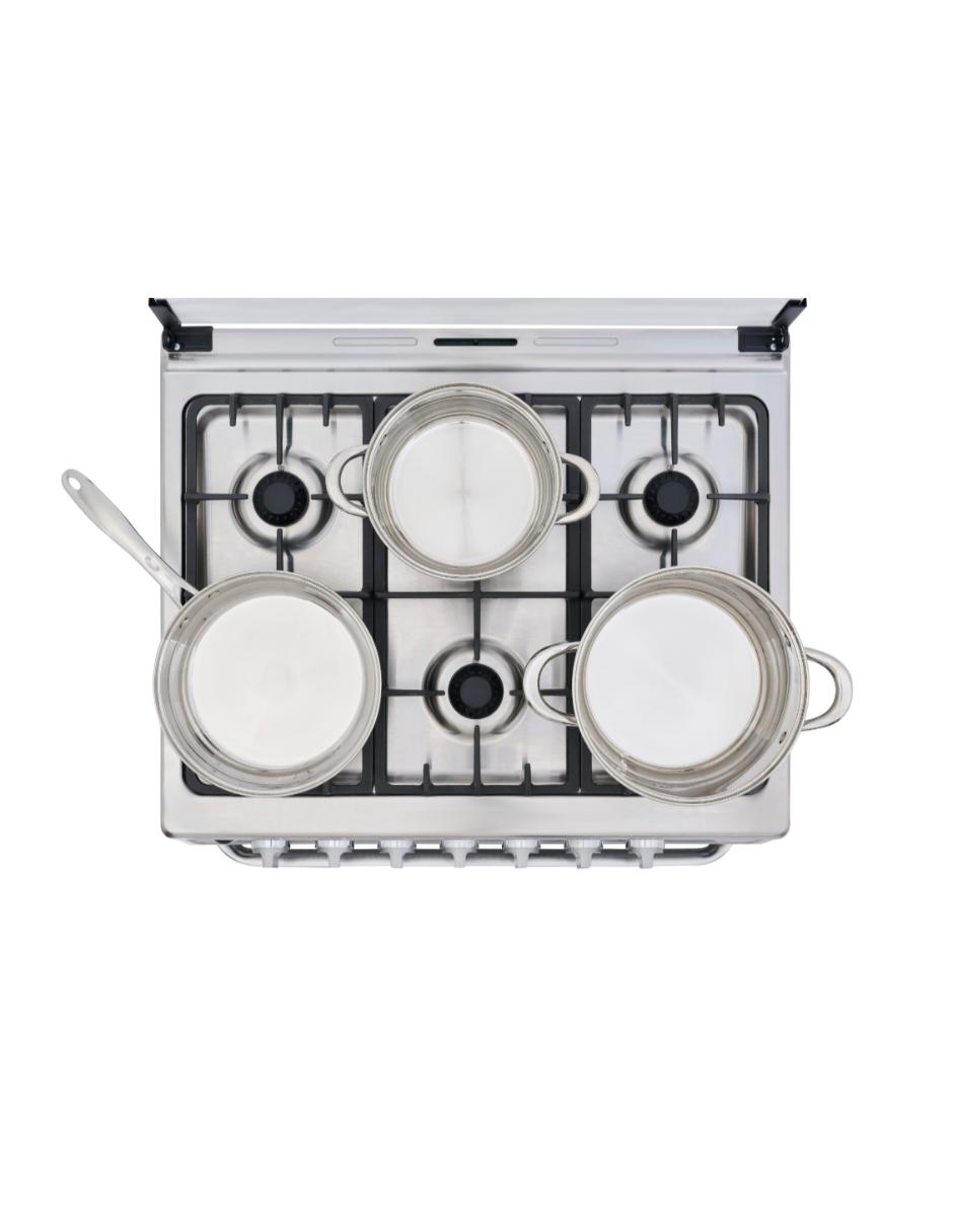 Estufa a gas LP/natural 76 cm MGS30FS1LEAMSS de 6 quemadores 7