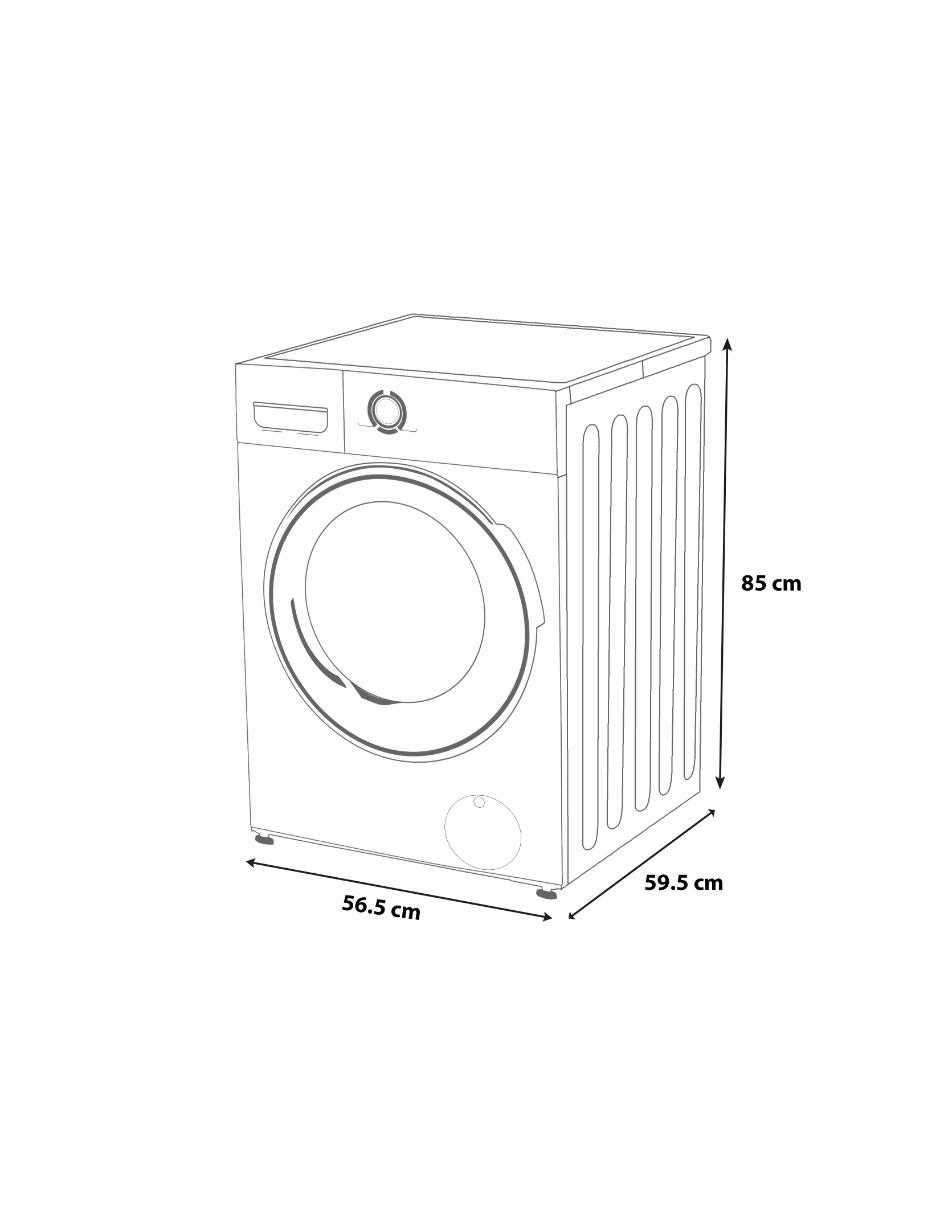 Lavasecadora eléctrica 12.5 kg 7 kg MF200D125WBT 7